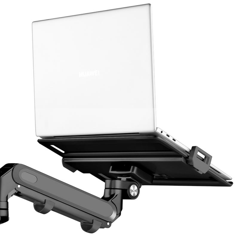 Alberenz® Brazo para Laptop con Resorte de Gas - Gris Oscuro