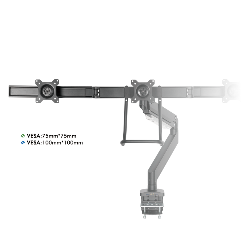 Alberenz® Monitorbeugel voor 3 Schermen