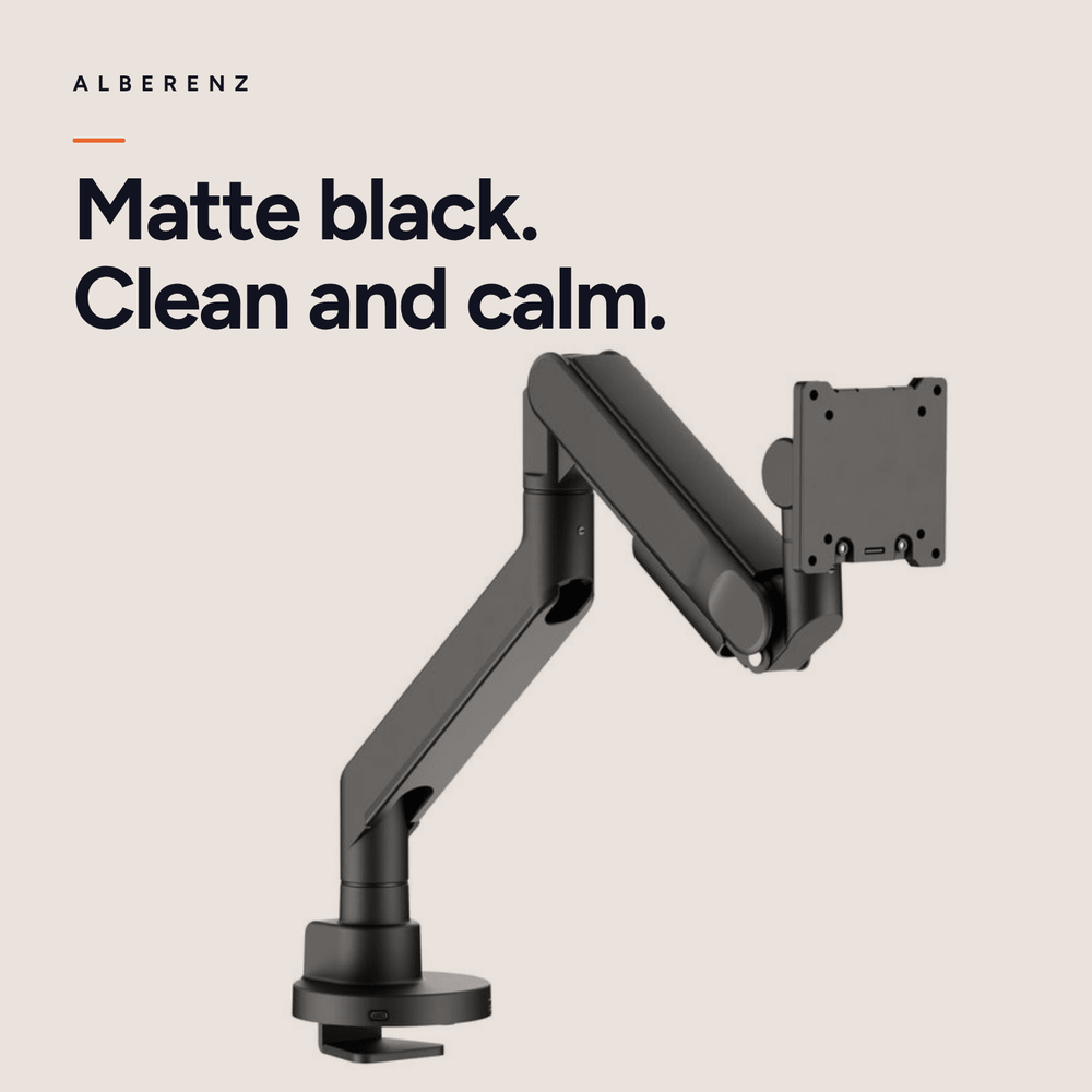 Alberenz® Support d'Écran à Vérin à Gaz Robuste (jusqu'à 57 pouces)