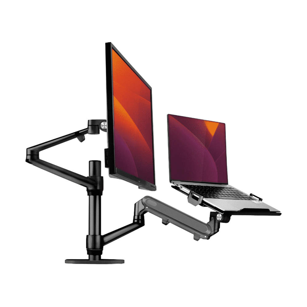 Alberenz® laptop monitor arm with gas spring black