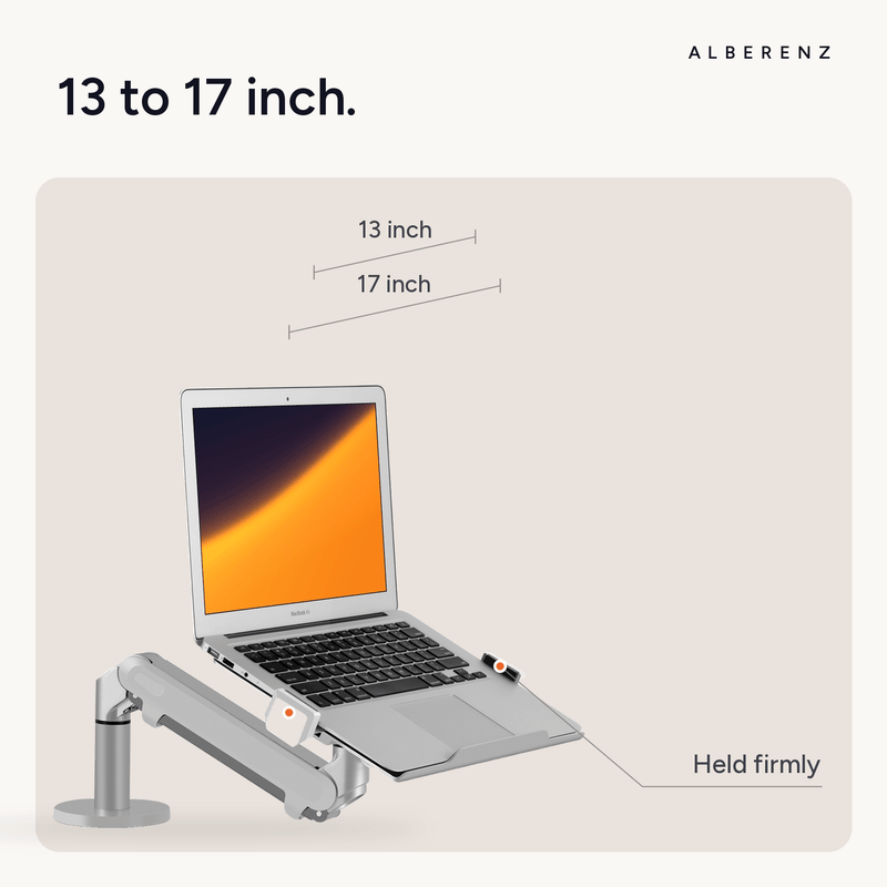 Alberenz® Laptop Aarm Gasfeder Sëlwer