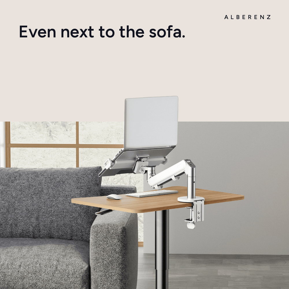 Alberenz® Laptop Aarm Gasfeder Sëlwer