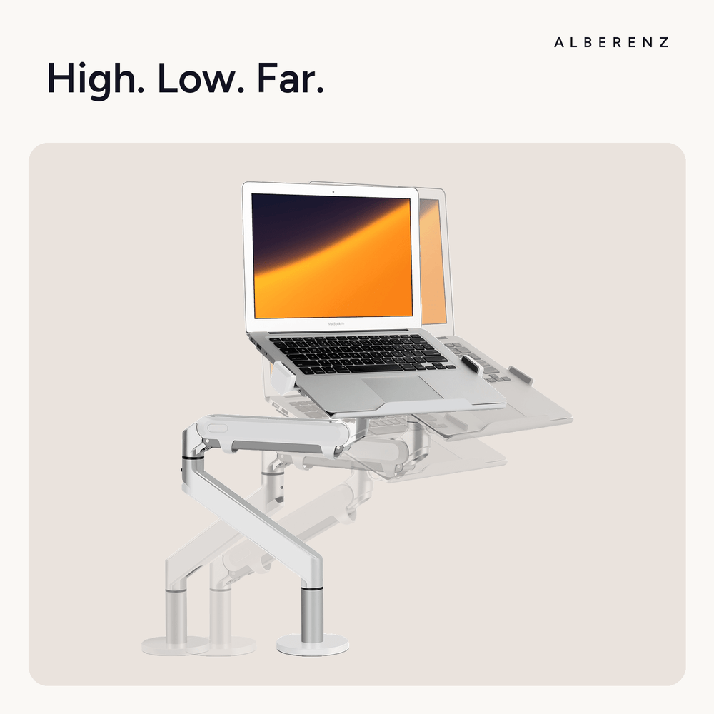 Alberenz® Laptop Aarm Gasfeder Sëlwer
