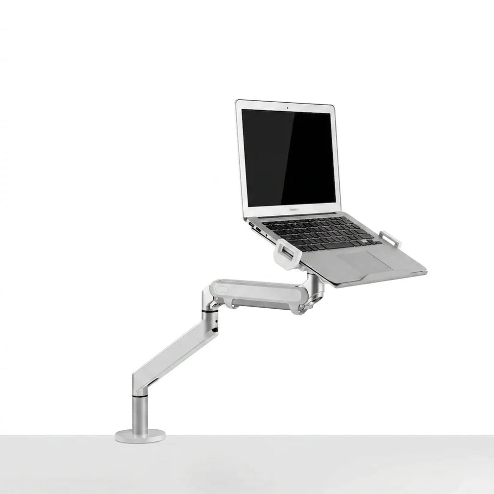 Alberenz® Ramię do laptopa z gazową sprężyną, srebrne