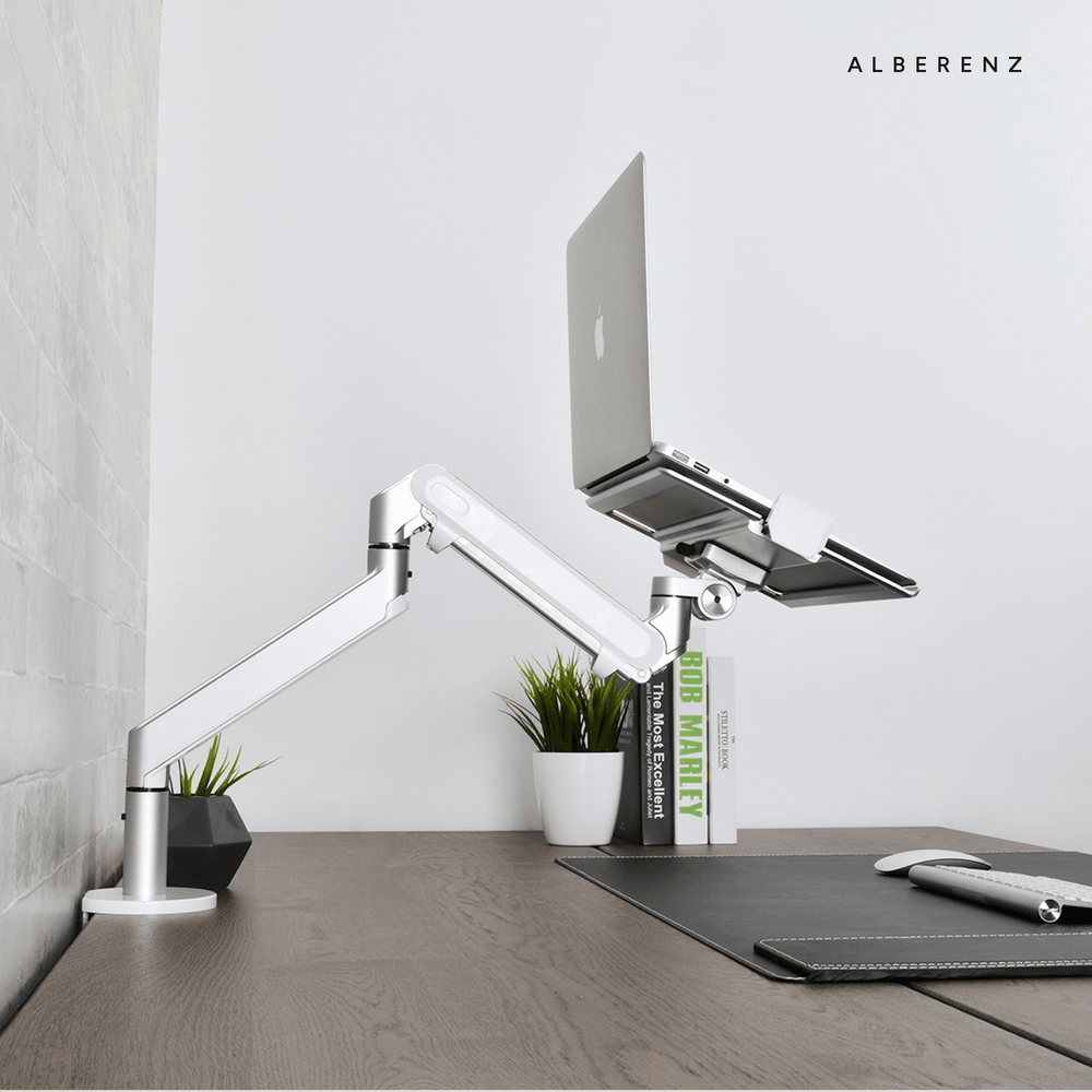 Alberenz® Laptop Aarm Gasfeder Sëlwer