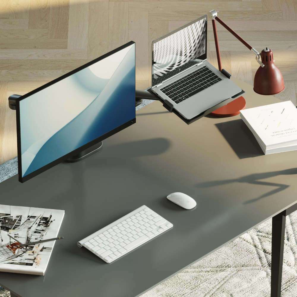 Alberenz® Laptop Monitorarm Svart