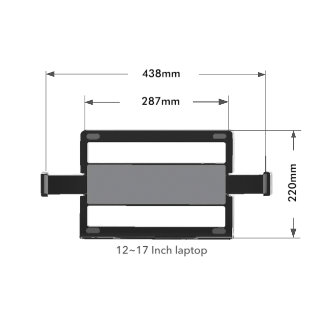 Alberenz® Laptop Monitorarm Svart