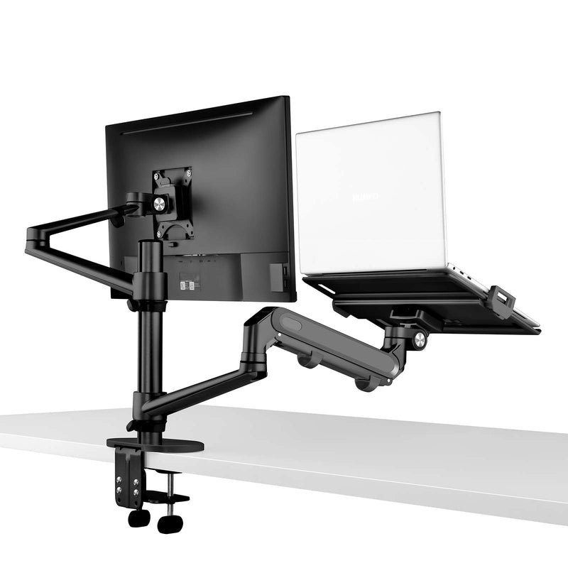 Alberenz® laptop monitor arm with gas spring black