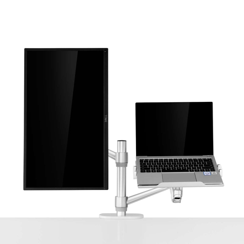 Alberenz® laptop monitor arm with gas spring silver