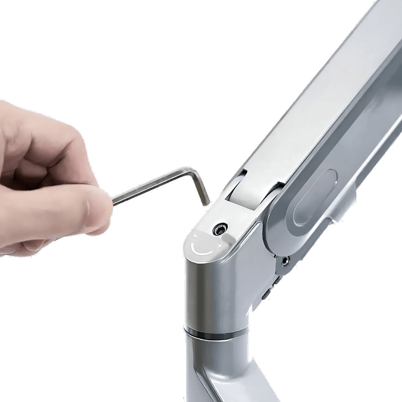Alberenz® laptop monitor arm with gas spring silver