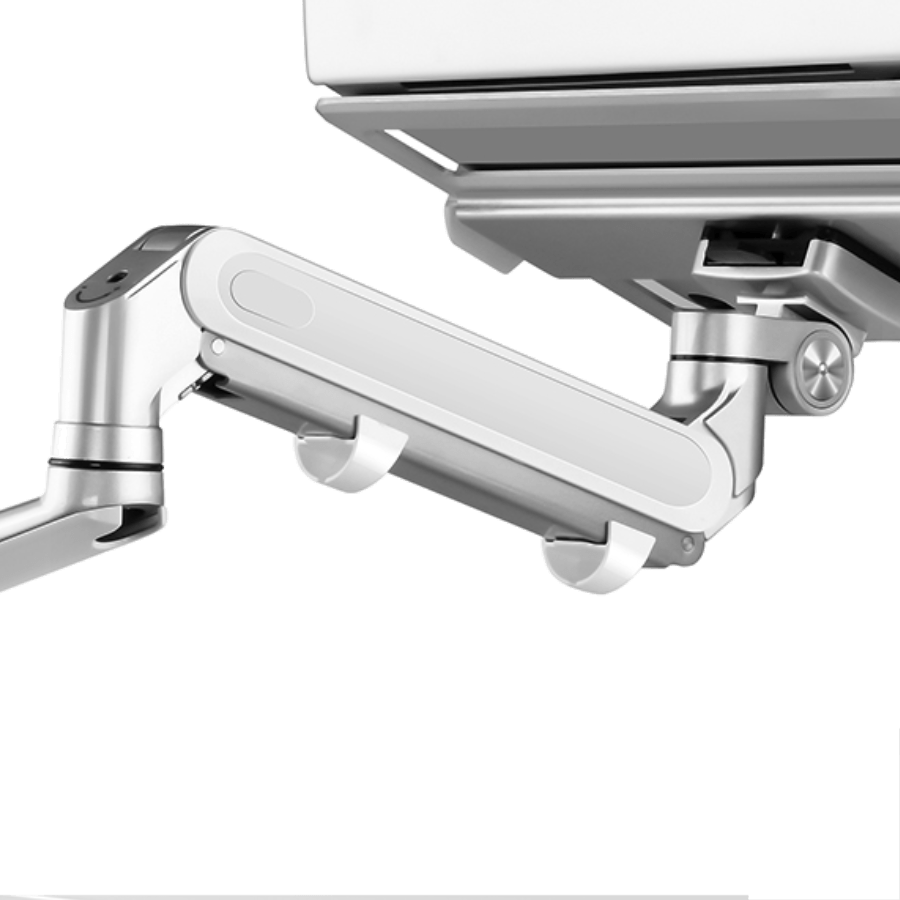 Alberenz® laptop monitor arm with gas spring silver