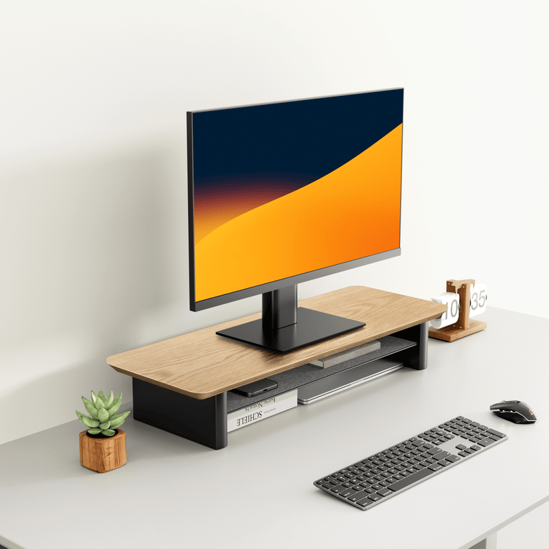 Alberenz® Eg Træ Monitorforhøjer - 1 Skærm