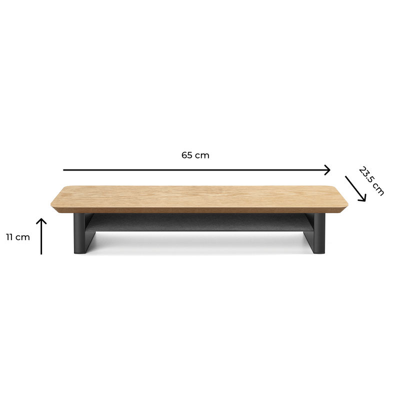 Alberenz® Eg Træ Monitorforhøjer - 1 Skærm