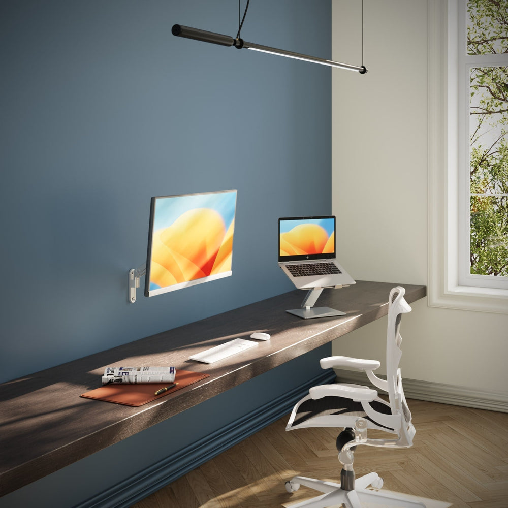 Alberenz® Monitorbeugel Wand Gasveer Zilver