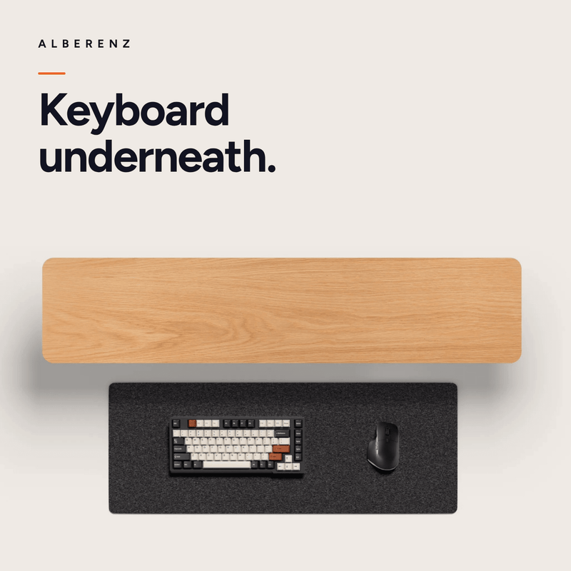 Alberenz® Elevador de monitor de madera de roble - 2 monitores