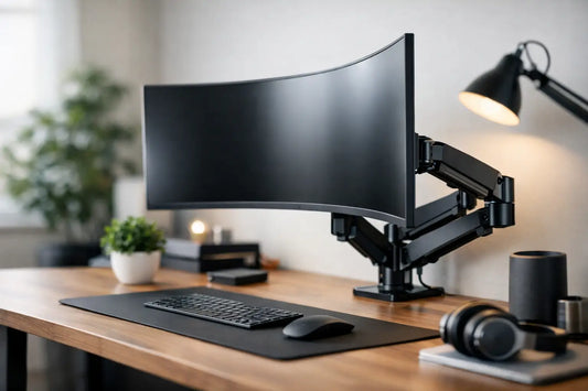 Curved Monitor Mounting for a Better Desk Setup