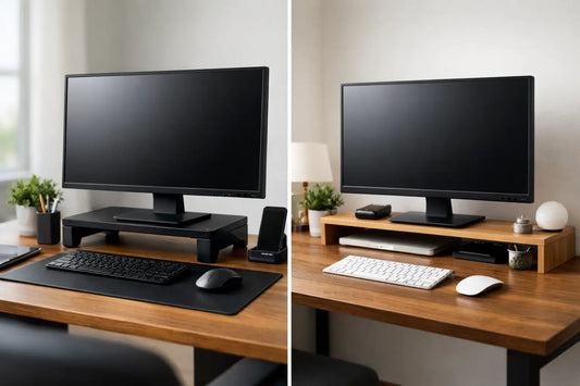 Monitor Riser vs Desk Shelf for Better Setups