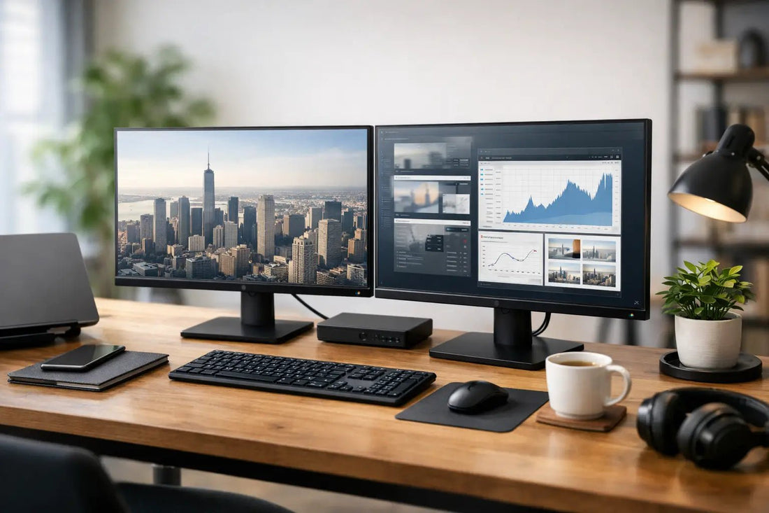 Dual Screen Desk Setup Guide for Better Work - Alberenz