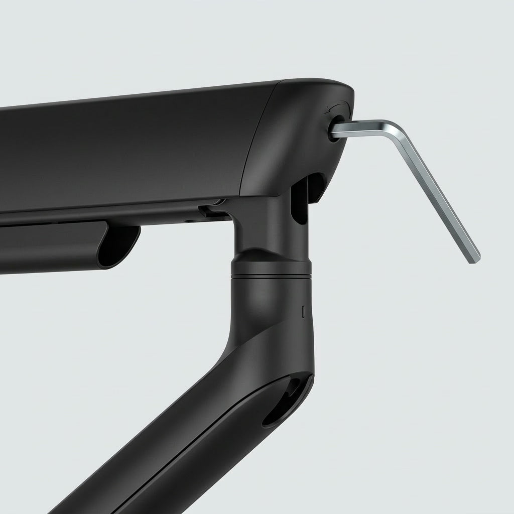 Alberenz Dubbele Monitorbeugel Gasveer - Tot 35" - Met USB - Zwart