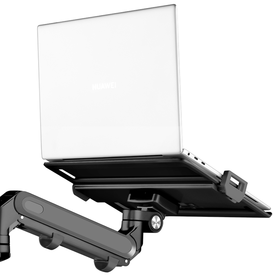 Alberenz® Brazo para Laptop con Resorte de Gas - Gris Oscuro