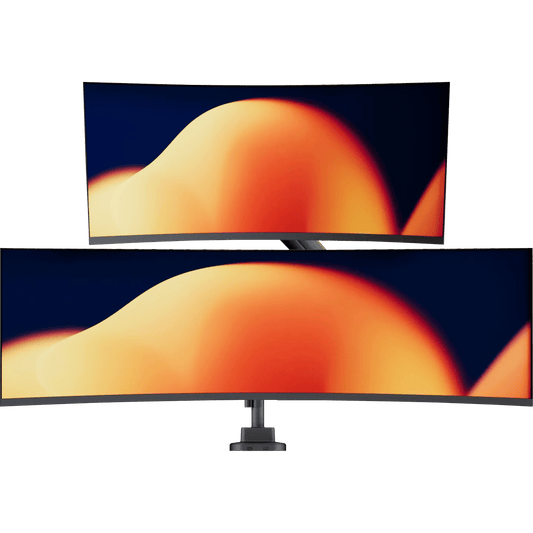 Alberenz® Alberenz Dual Heavy Duty Curved Monitor Mount (up to 2 x 57 inches) - Alberenz - Monitor mount