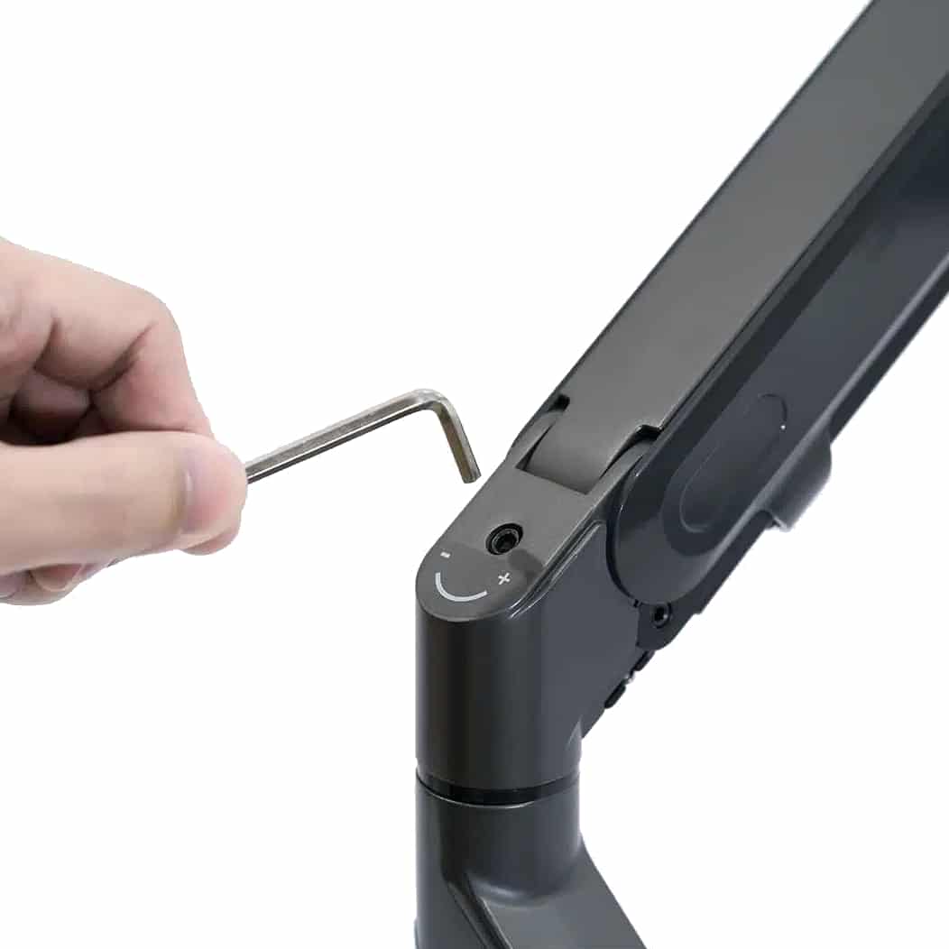 Alberenz Double Monitor Arm With Gas Spring Dark Gray - Alberenz -