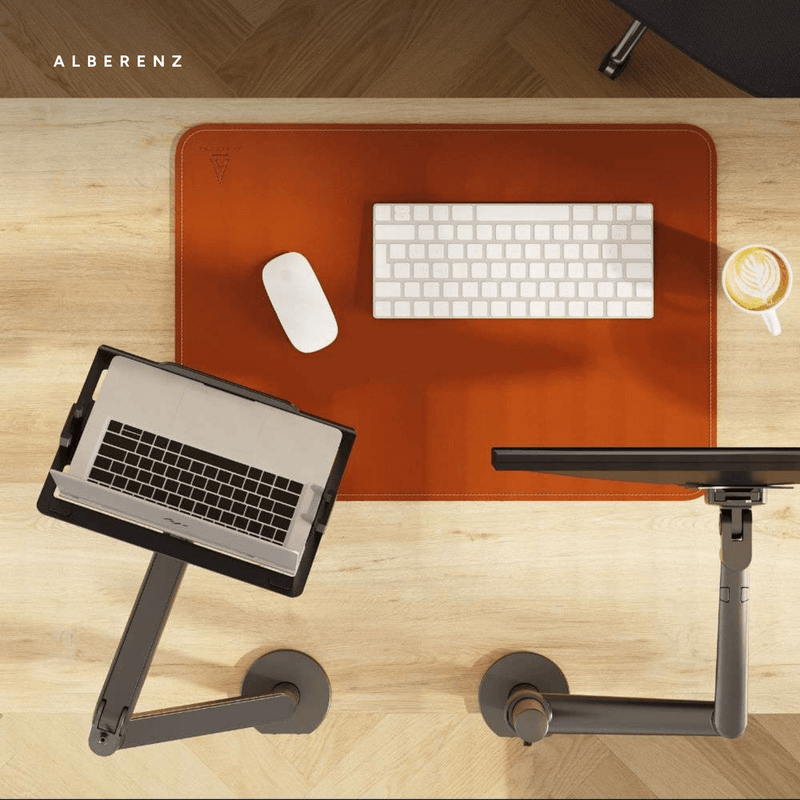 Alberenz® Brazo para Laptop con Resorte de Gas - Gris Oscuro