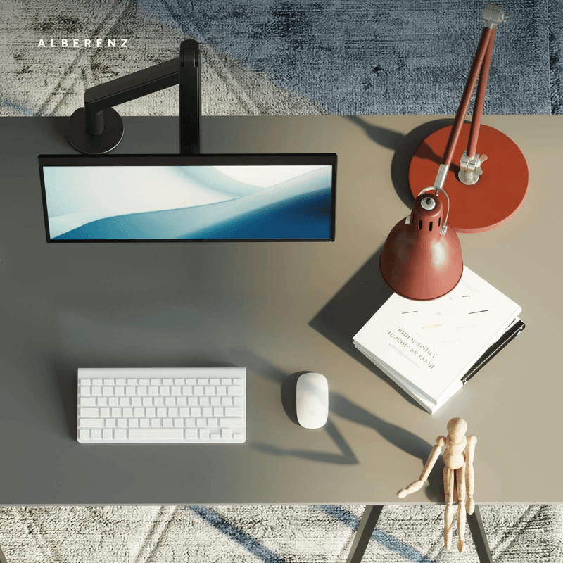 Alberenz® Single Monitor Arm Gas Spring Dark Gray