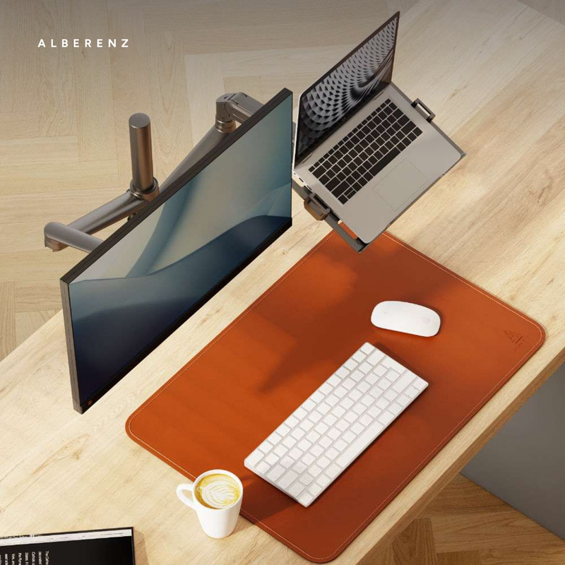 Alberenz® laptop monitor arm with gas spring black