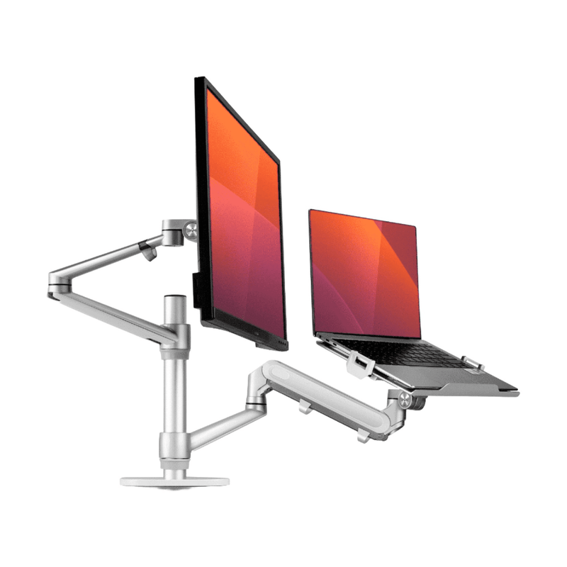 Alberenz® laptop monitorarm met gasveer zilver