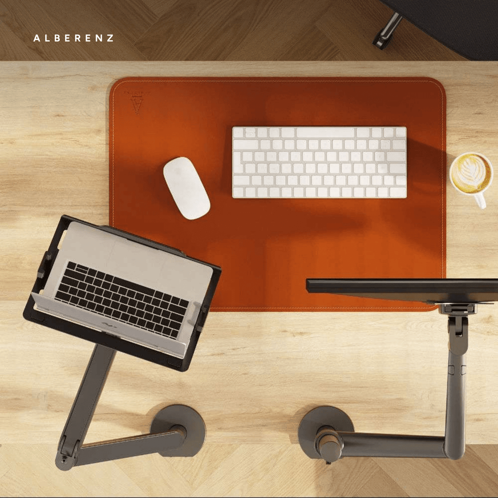 Alberenz® Brazo para Laptop con Resorte de Gas - Gris Oscuro