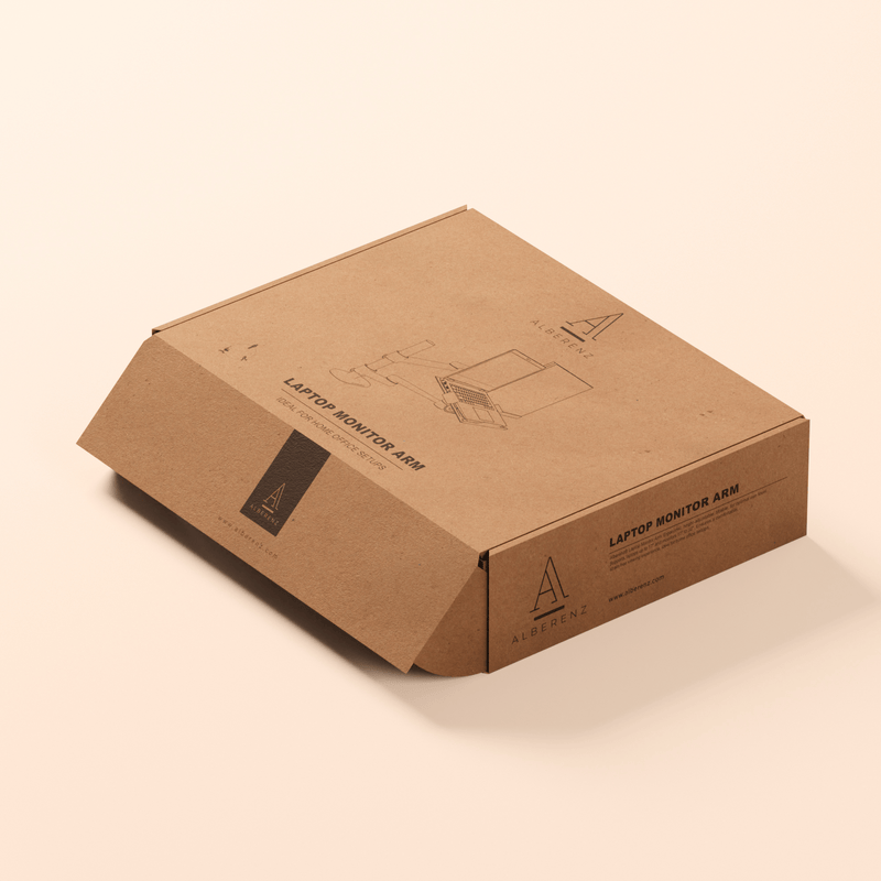 Alberenz® Laptop- och bildskärmsarm, silver