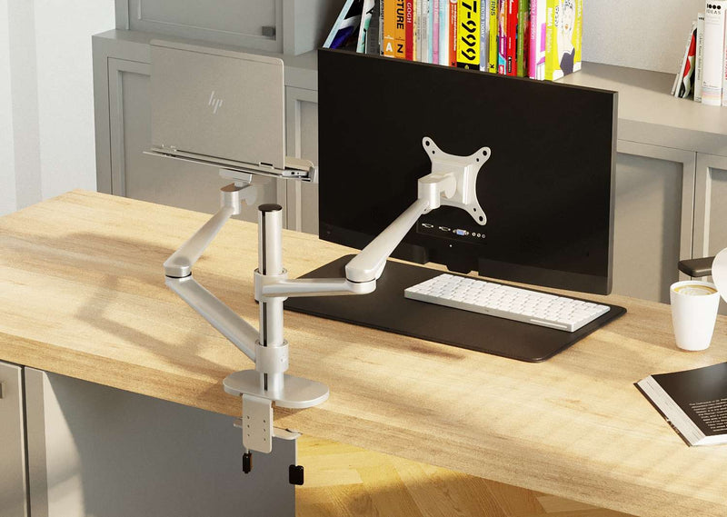 Alberenz® Laptop- och bildskärmsarm, silver