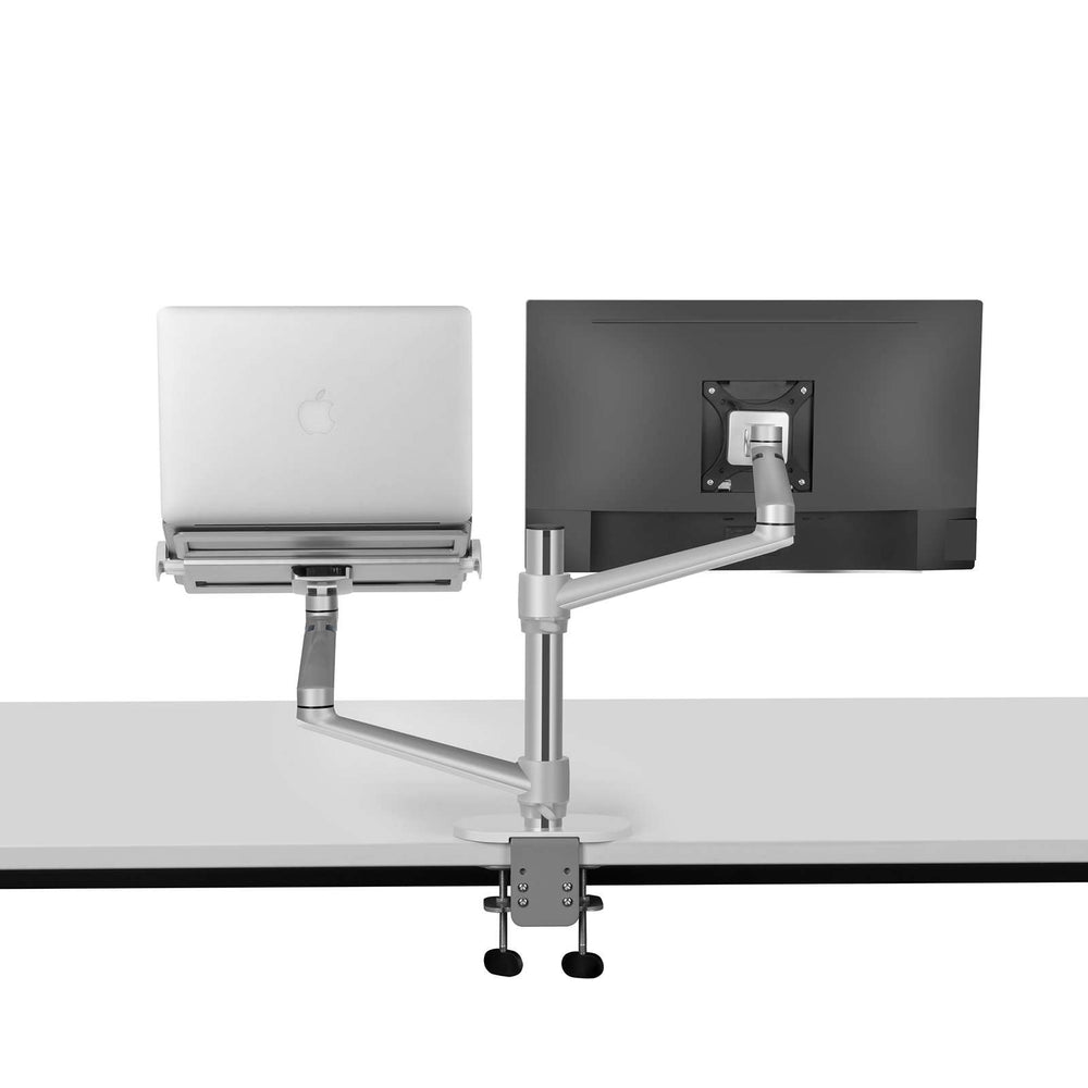 Alberenz® Laptop- och bildskärmsarm, silver