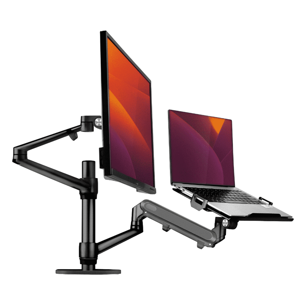 Alberenz® laptop monitor arm with gas spring black