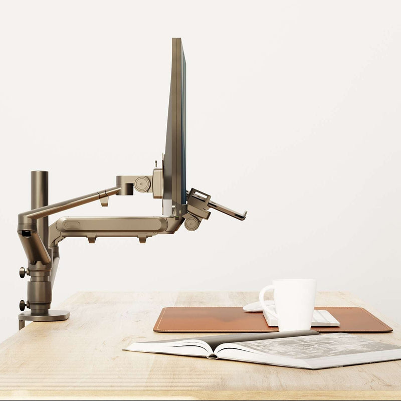 Alberenz® laptop monitor arm with gas spring black