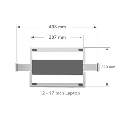 Alberenz laptop monitor arm with gas spring silver - Alberenz - 