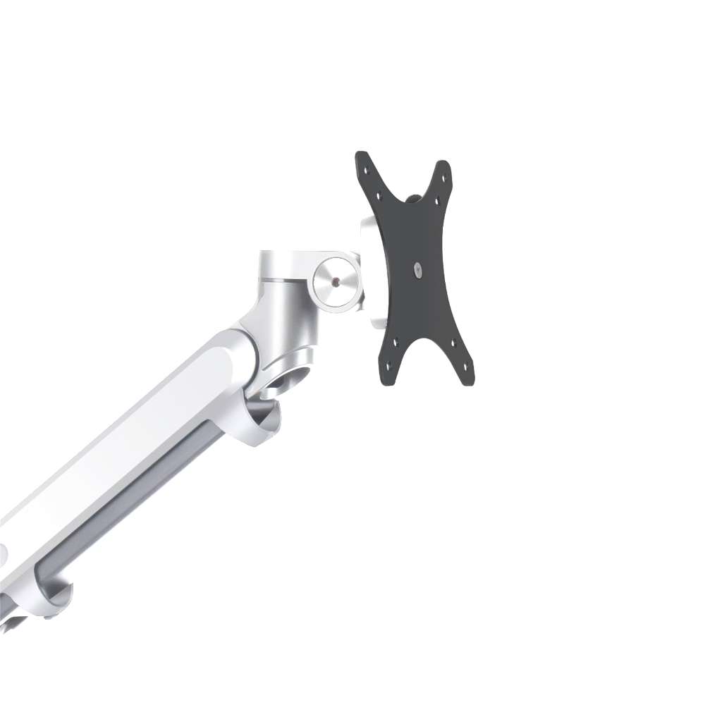 Alberenz® laptop monitor arm with gas spring silver