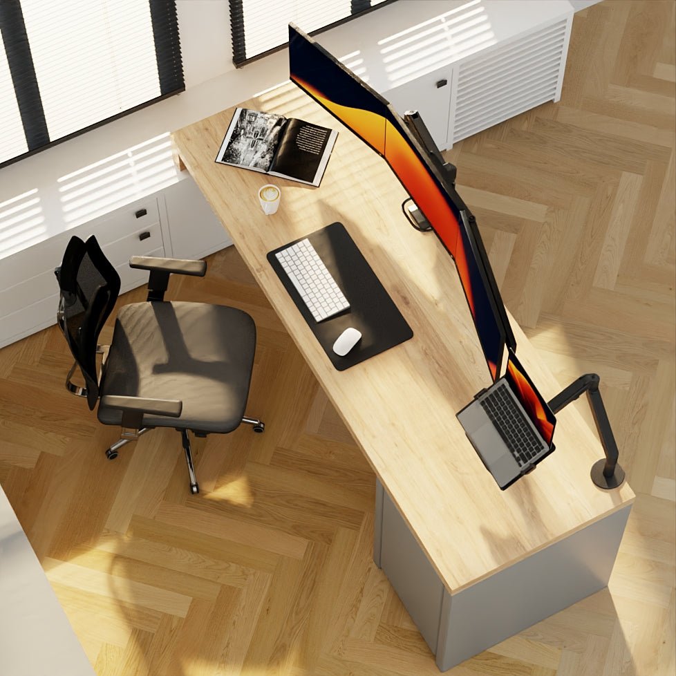 Alberenz® Monitorbeugel voor 3 Schermen