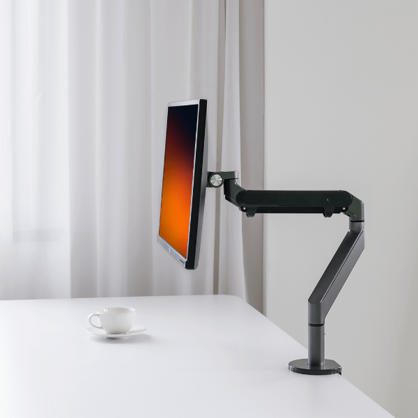 Alberenz® Enkele Monitorarm Gasveer Donkergrijs