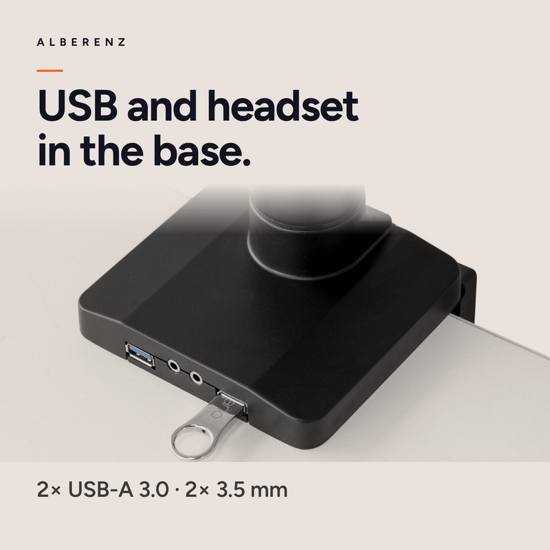 Uchwyt do monitorów Alberenz® na 3 ekrany