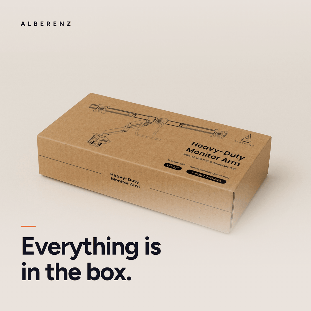 Uchwyt do monitorów Alberenz® na 3 ekrany