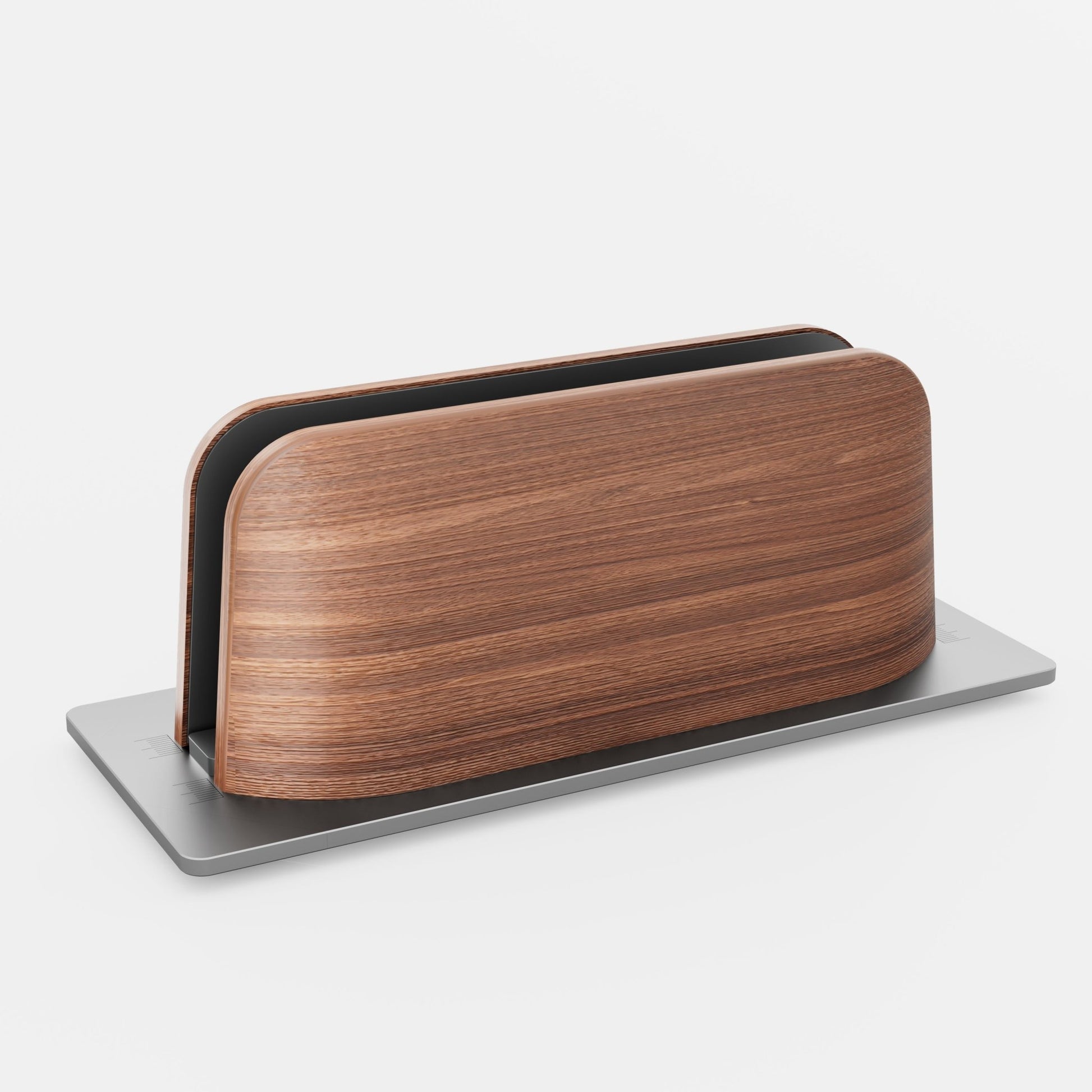 Alberenz® Walnut Vertical Laptop Holder - Sleek & Functional Design - Alberenz - 