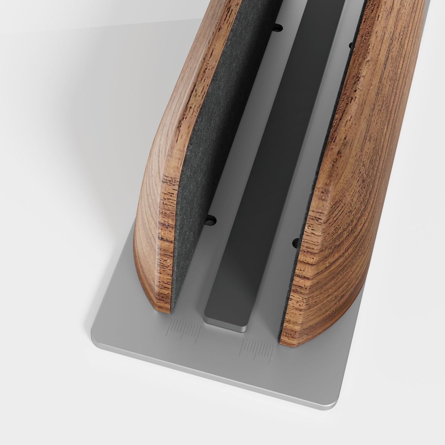 Alberenz® Walnut Vertical Laptop Holder - Sleek & Functional Design - Alberenz - 