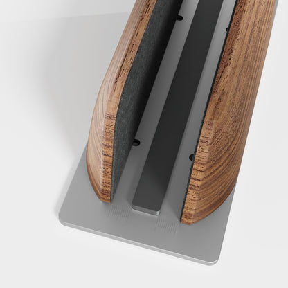 Alberenz® Walnut Vertical Laptop Holder - Sleek & Functional Design - Alberenz - 