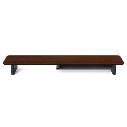 Alberenz® Walnut Wooden Monitor Riser - 2 Monitors - Alberenz - 