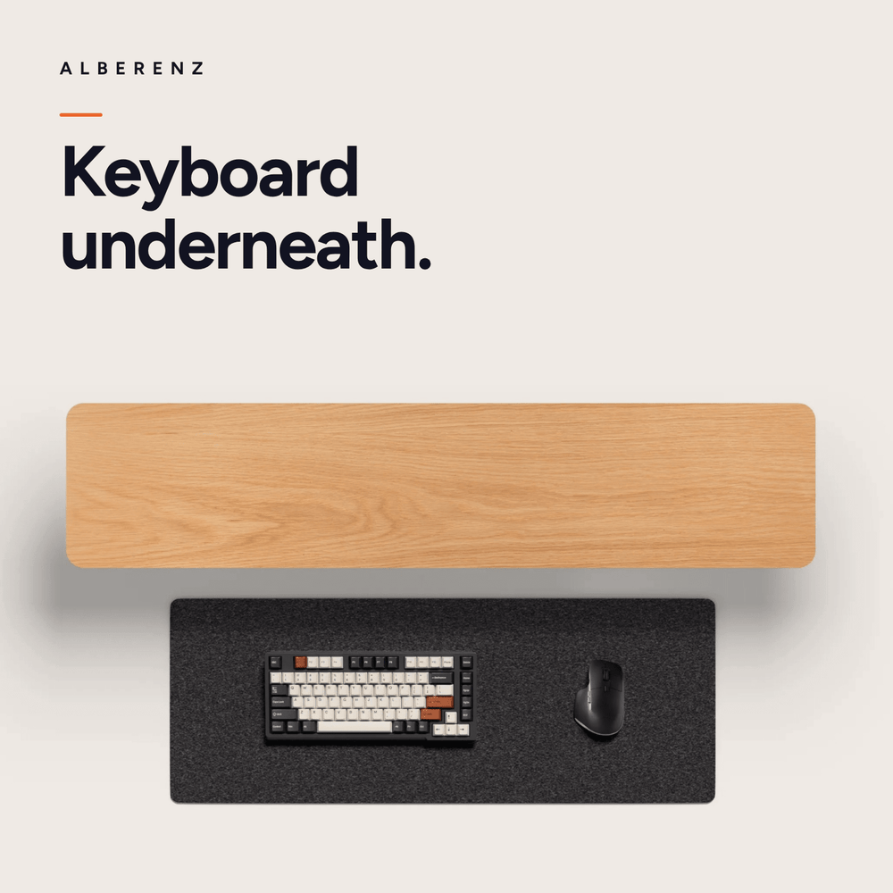Alberenz® Elevador de monitor de madera de roble - 2 monitores