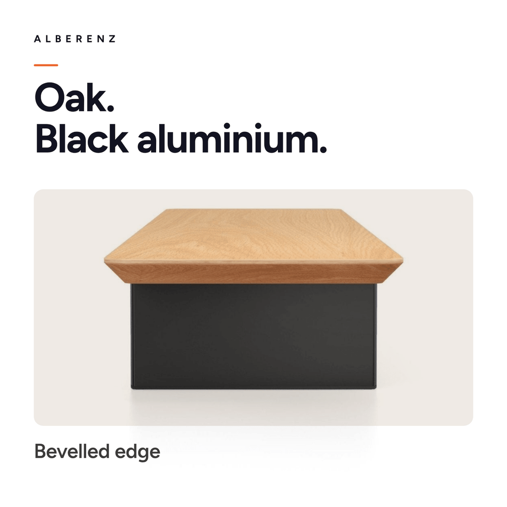 Alberenz® Elevador de monitor de madera de roble - 2 monitores