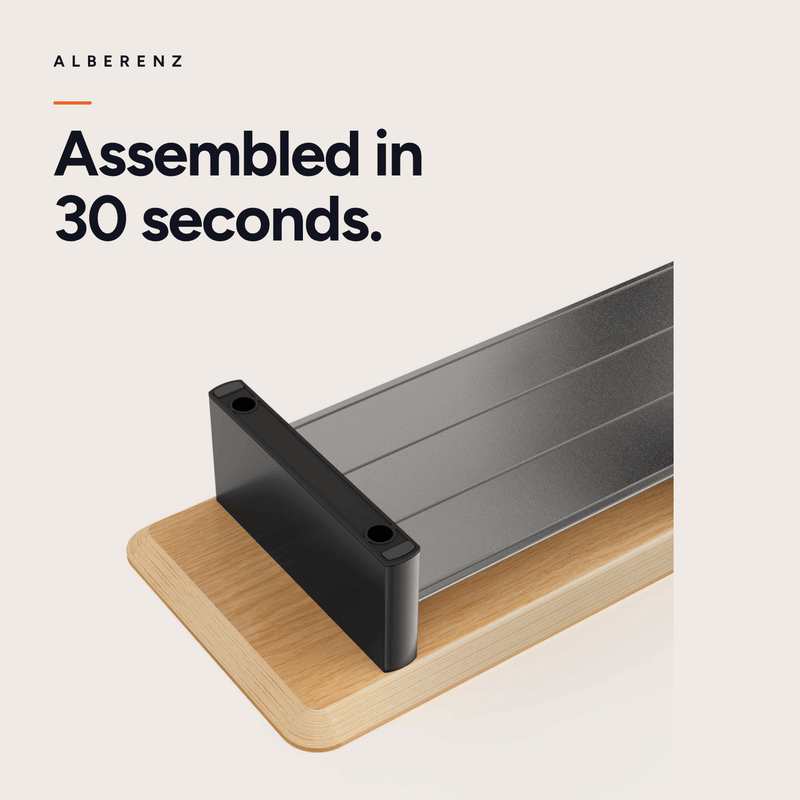 Alberenz® Elevador de monitor de madera de roble - 1 monitor