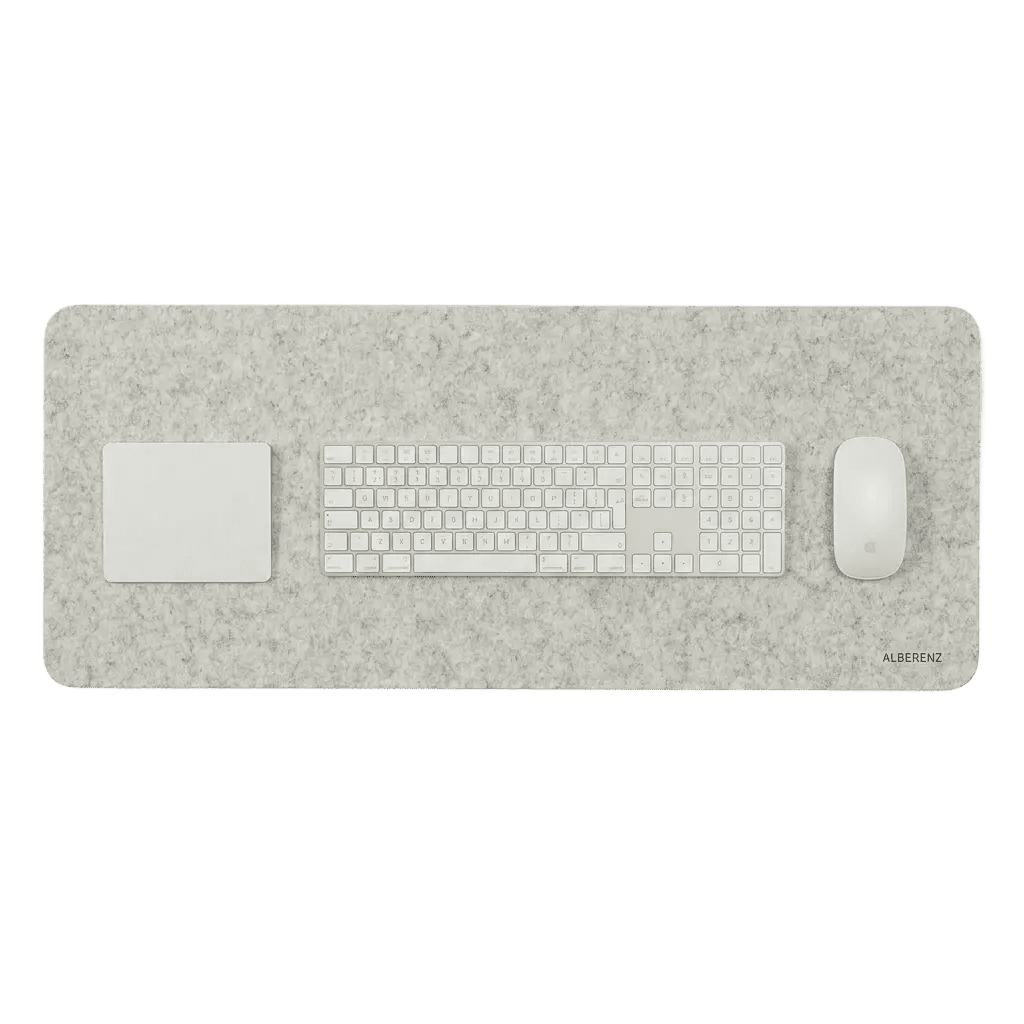 Desk pad - 30x90 cm - Light Grey - Alberenz - 
